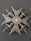Spanish Cross in Silver with Swords by C. E. Juncker, marked CEJ